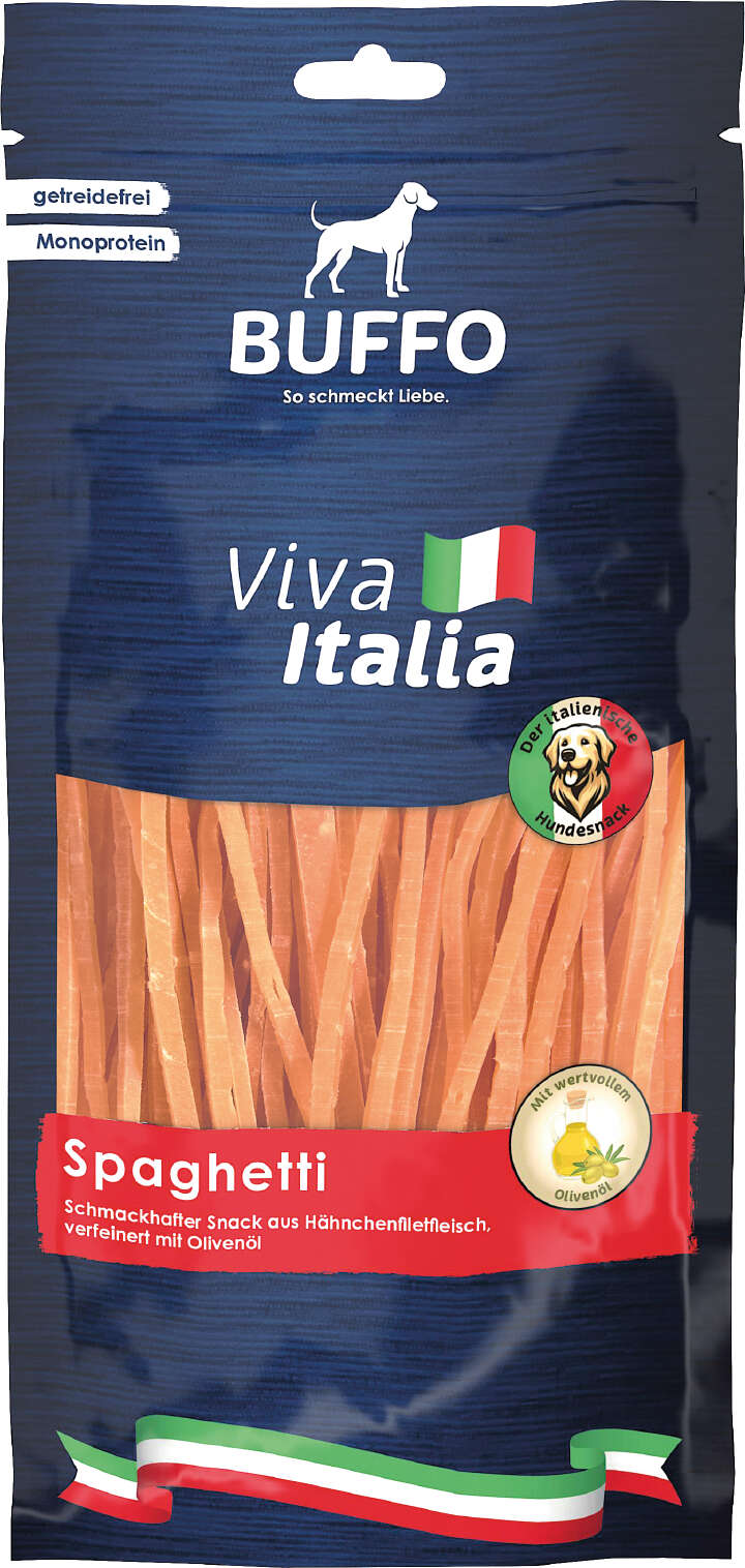 BUFFO Viva Italia Getreidefreies Hundeleckerli Spaghetti